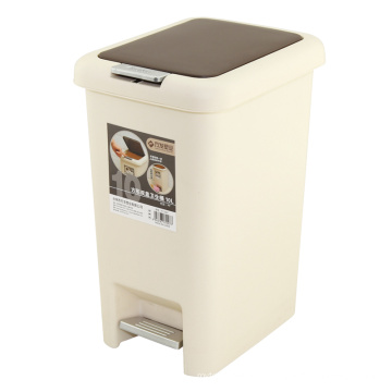 Creative Foot Pedal and Press Combined Plastic Dust Bin (FF-1007)